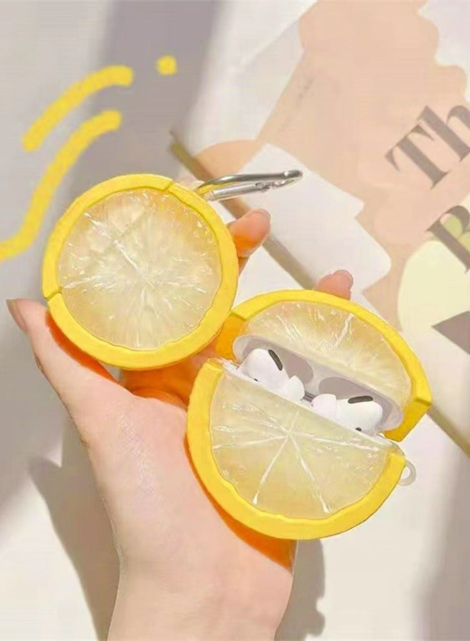 BGM Lemon Shape Silicone Earphone Protective Case For AirPods 1/2 Generation - Image 4