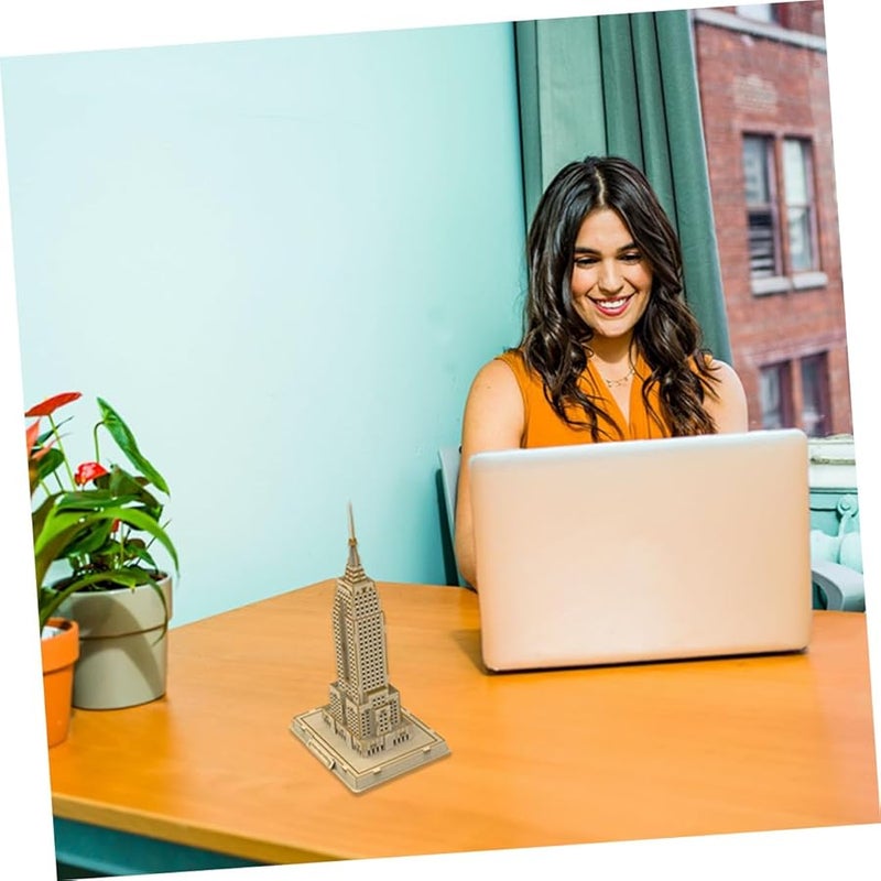 مجموعة بناء نموذج هندسة خشبية افعلها بنفسك لغز تعليمي إبداعي للأطفال - Image 5