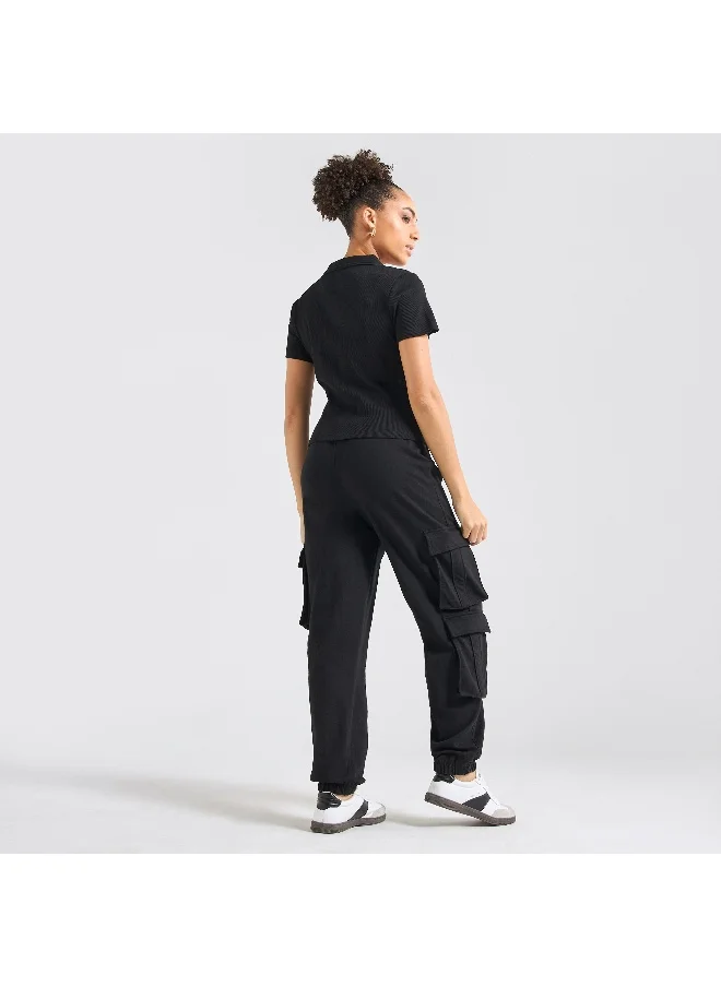 FAV Short Sleeve Fitted Top And Cargo Pant