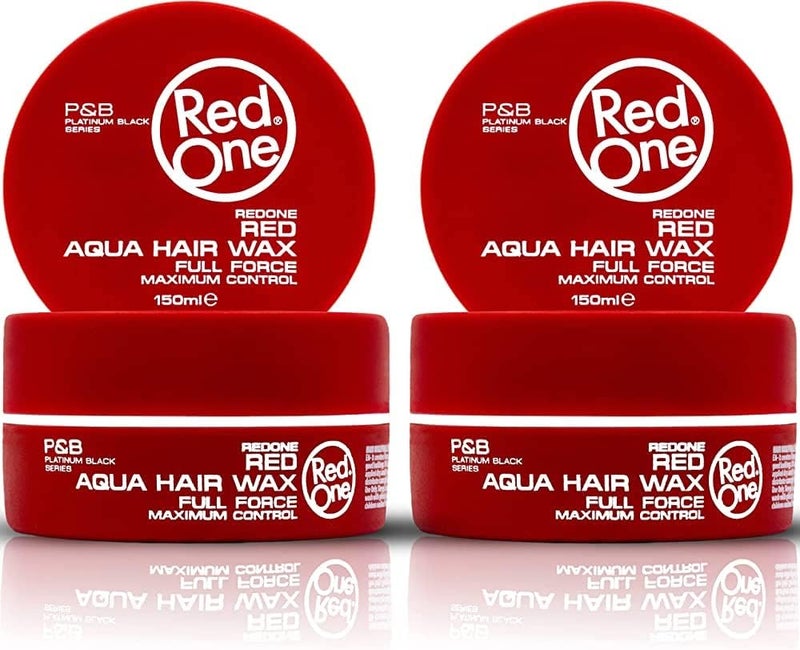 Redone 4 X Red One Maximum Control Aqua Hair Wax (150ml) - Image 1