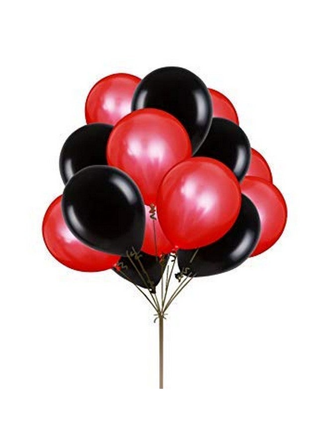 بالونيستيكس بالونات لعبة معدنية لامعة عالية الدقة من Balloonistics - بالونات سوداء وحمراء للزينة والحفلات (عبوة من 50 قطعة) - Image 3
