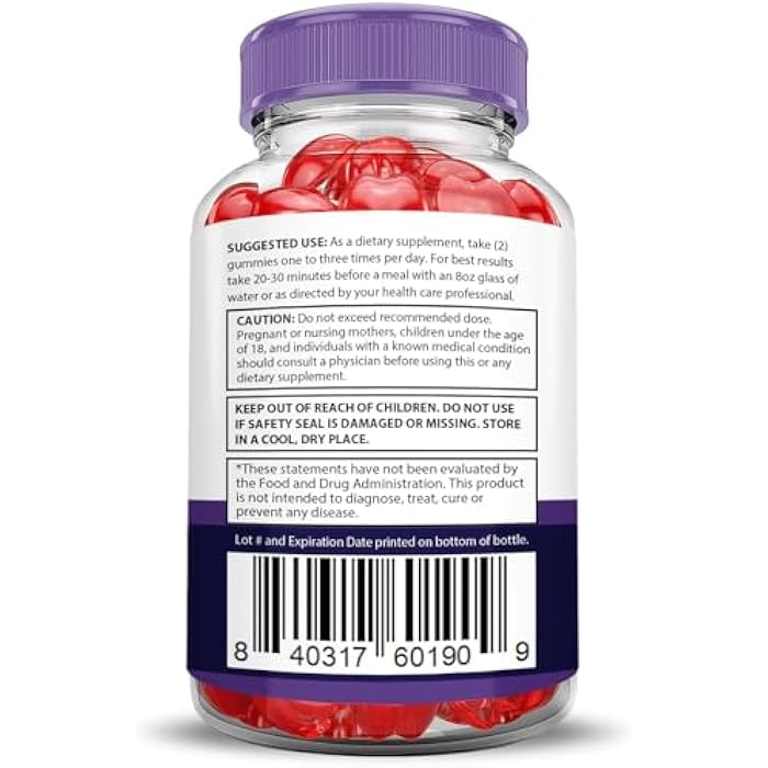 Justified Laboratories Bio Lyfe Keto ACV Gummies Advanced Formula 1000MG Biolyfe Keto Gummies Apple Cider Vinegar Formulated with Pomegranate Beet Juice Powder B12 Vegan Non GMO 60 Gummys - Image 5