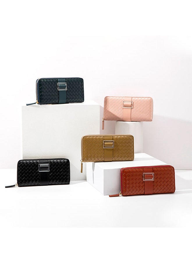 Generic - Women's Diamond Pattern Long Wallet 19.5*10*2.5cm - Image 1