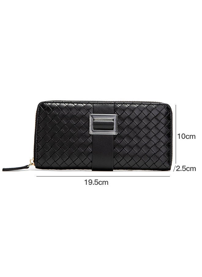 Generic - Women's Diamond Pattern Long Wallet 19.5*10*2.5cm - Image 1