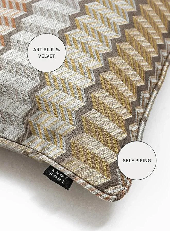 KNOT HOME Cushion Cecilia Hodler II (with filler) Pillow Knot Home Cover Set for Modern Sofa Contemporary Living Room Bedroom and Office Soft Washable