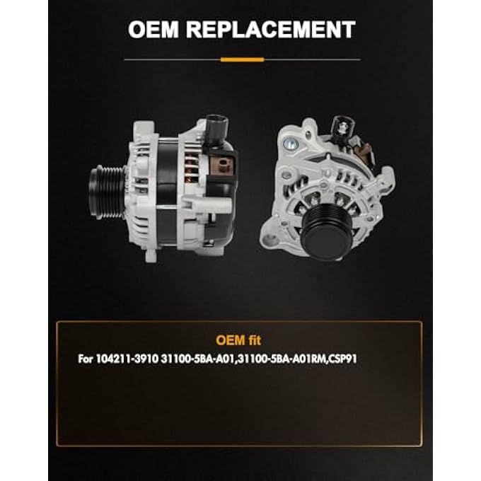 ROADFAR Alternator Compatible for Honda for Civic 2.0L 2016-2022, OE 11931 - Image 2