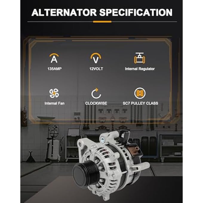 ROADFAR Alternator Compatible for Honda for Civic 2.0L 2016-2022, OE 11931 - Image 3