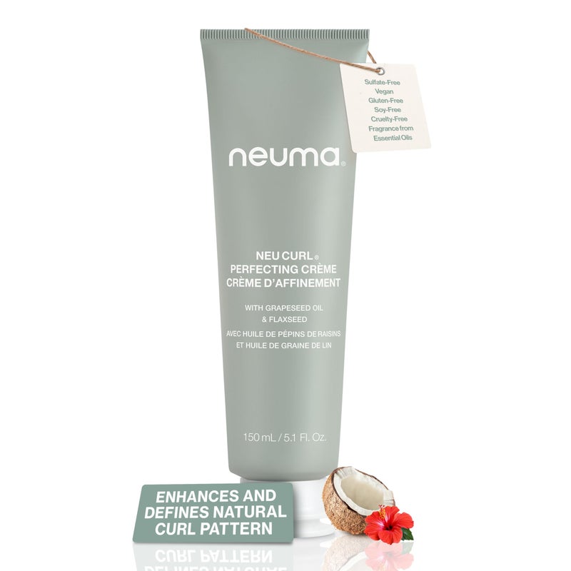 NEUMA Neu Curl Perfecting Creme 5.1 Fl. Oz. Curl Cream with Coconut Hibiscus Scent, Lightweight, Nourishing Curl Defining Cream, Curl Cream for Wavy Hair Anti Frizz Formula - Image 1