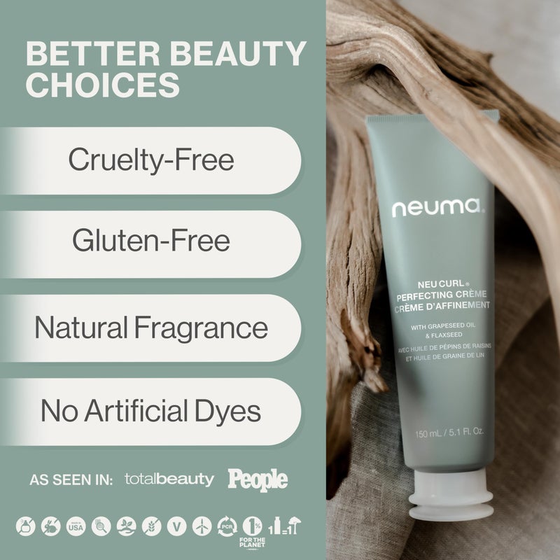 NEUMA Neu Curl Perfecting Creme 5.1 Fl. Oz. Curl Cream with Coconut Hibiscus Scent, Lightweight, Nourishing Curl Defining Cream, Curl Cream for Wavy Hair Anti Frizz Formula - Image 3