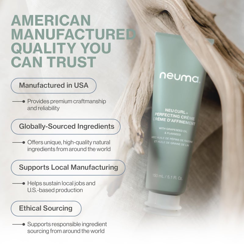 NEUMA Neu Curl Perfecting Creme 5.1 Fl. Oz. Curl Cream with Coconut Hibiscus Scent, Lightweight, Nourishing Curl Defining Cream, Curl Cream for Wavy Hair Anti Frizz Formula - Image 4