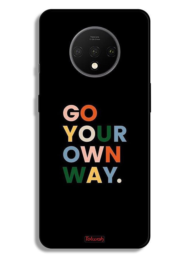 Tolwak OnePlus 7T Protective Case Cover Go Your Own Way - Image 2