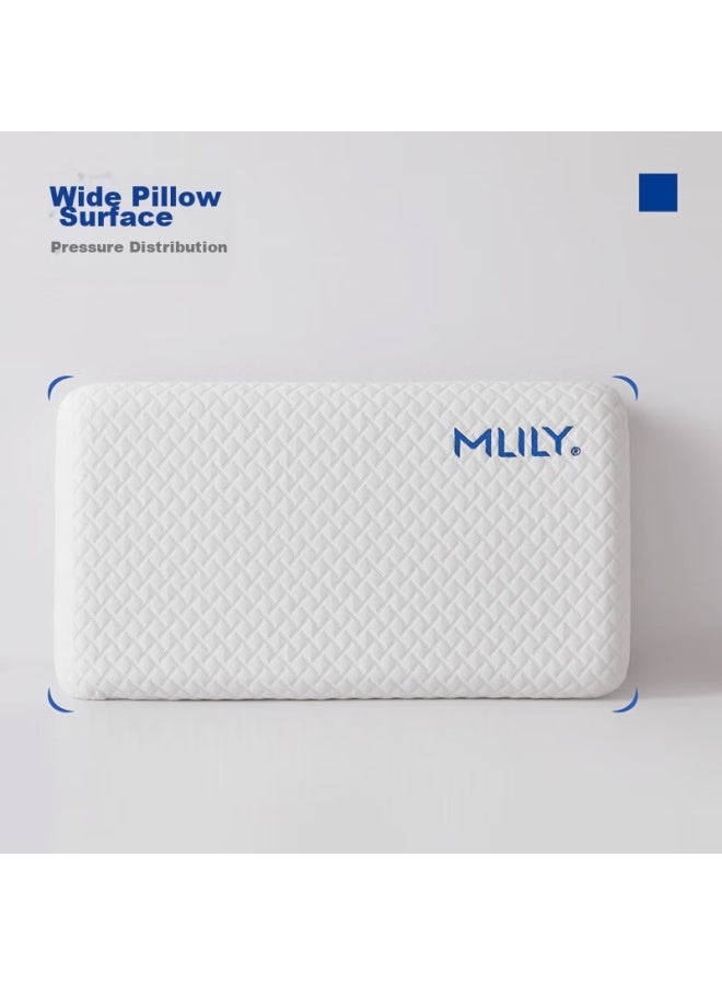 Mlily Zero Pressure Memory Pillow Hotel Wide Pillow Memory Pillow Slow Rebound Pillow Adult Cervical Pillow Adult Low Pillow Dreamy - Image 2