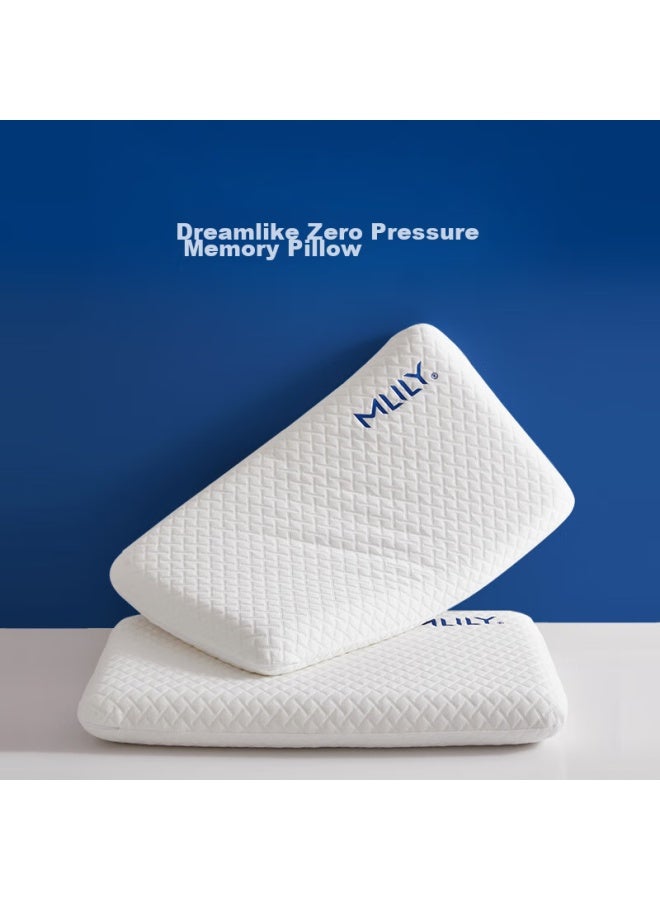 Mlily Zero Pressure Memory Pillow Hotel Wide Pillow Memory Pillow Slow Rebound Pillow Adult Cervical Pillow Adult Low Pillow Dreamy - Image 4