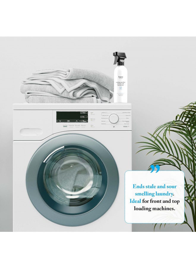 Bayes - Bayes Washing Machine Cleaner & Deodorizer - Cleans and Eliminates Odors for Fresh Smelling Laundry - 24 ounces, 2 Pack - Image 1
