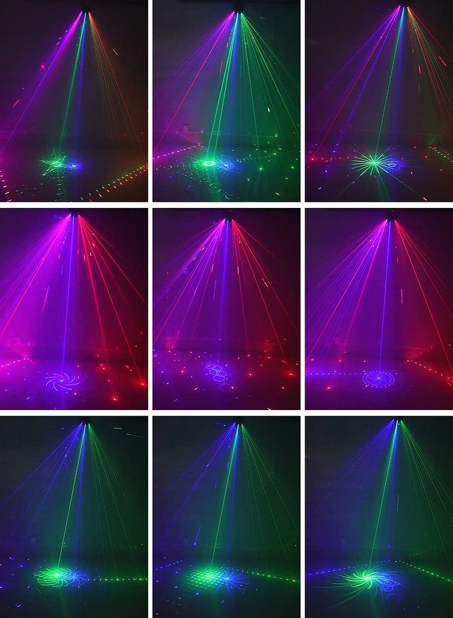 WEBUPAR Party Lights, RGB 15 Eyes Disco Lights, Strobe Stage Light Sound Activated Led Projector with Remote Control, Portable DJ Light for Party Bar Christmas Birthday Wedding - Image 3