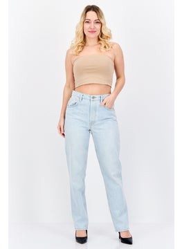 GANT Women Regular Fit Wash No Stretch Denim Jeans, Light Blue  - Image 4