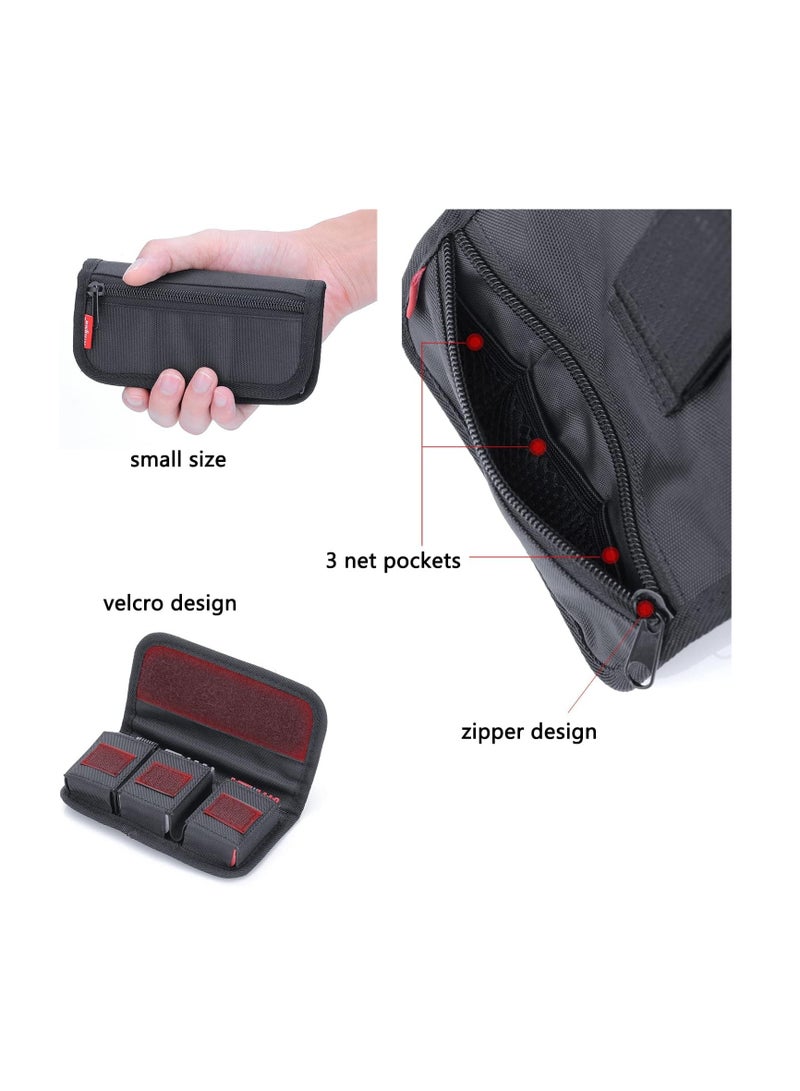 SYOSI Small DSLR Camera Battery Bag Pouch Holder Case Camera Battery Waist Bag Suitable for AA Battery and SD Card Holder Memory Card Case - Image 3