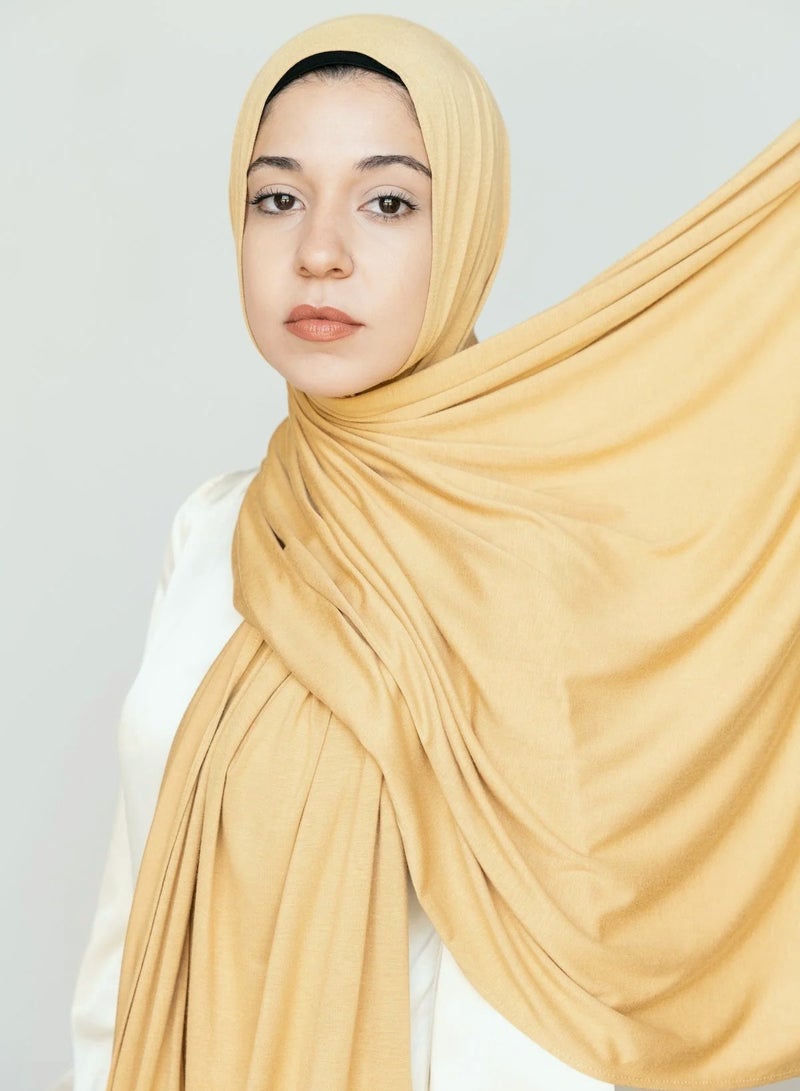 Perfectory PERFECTORY Soft Stretch Jersey Hijabs, Effortless Style and Comfort, Curated Collection- Praline 