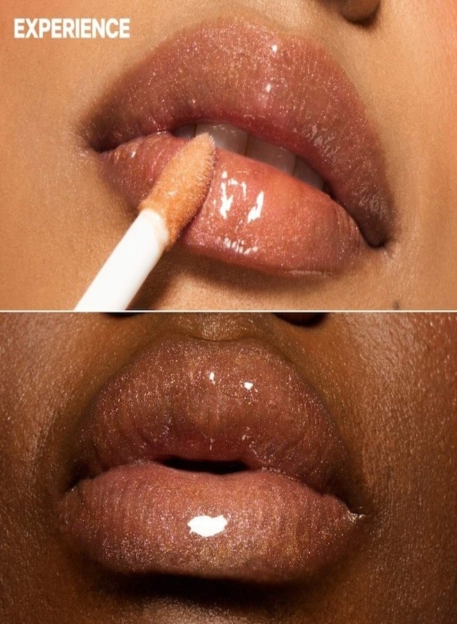 ميلك ميكب ملمع شفاه زيتي مرطب غير لزج من ميلك ميك أب أوديسي - إكسبيرينس (لون ذهبي وردي لامع) 6.5 مل - زيت مرطب للشفاه نباتي - Image 3