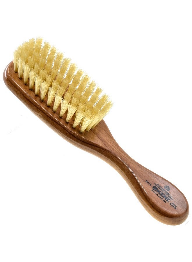 KENT Kent BA10 Newborn Baby Hair Brush with Soft 100% Pure White Natural Bristle, Cradle Cap Hairbrush for Infant, Toddler and Kids with Cherrywood Base. Encourages Growth and Shine, Made in England - Image 1