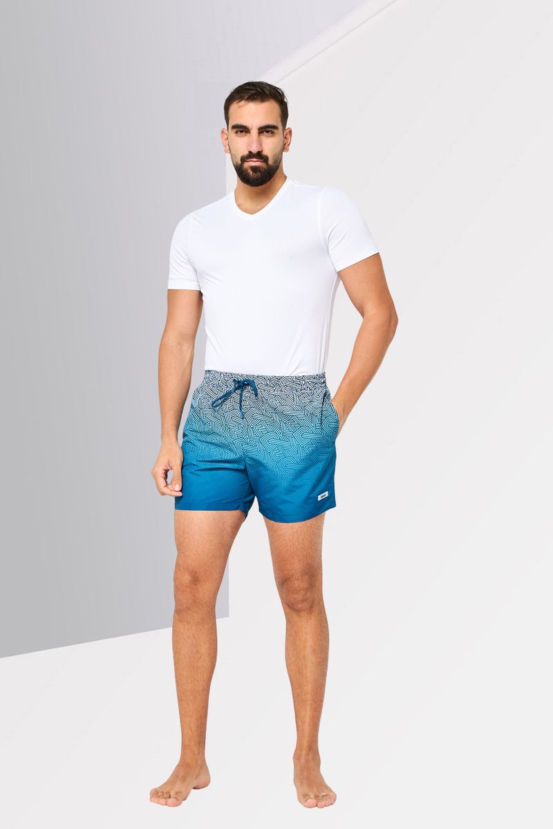 DKNY Men Brand Logo Board Shorts, Multicolor - Image 2