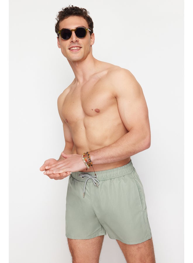 Light Khaki Men's Extra Short Basic Sea Shorts
