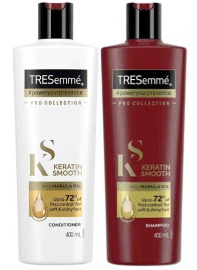 Tresemme Keratin shampoo and conditioner set of two bottles 400+400ml  - Image 2