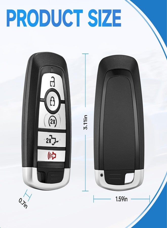 LYFUCESS Smart Proximity Key Fob Replacement Fits for Ford F150/F-150 2018-2022 F250/F-250 F350/F-350 2017-2022 F450/F550 F-150 Raptor 2019-2022 Bronco 2021 Keyless Entry Remote Start Control 902 Mhz - Image 4