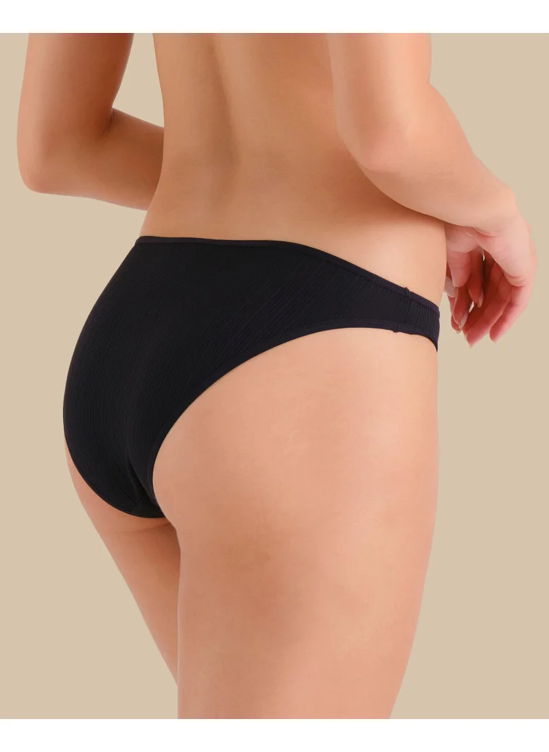 لا سينزا La Senza Semi Sheer Black Bikini Panties