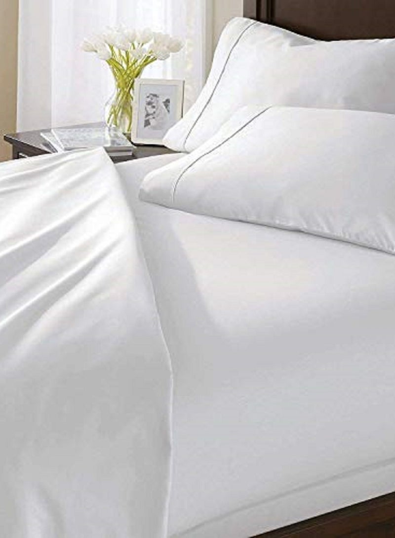 Asraar Comfort and Protection Pack 3-Piece Set – Includes 2 Pillow Covers 75 x 50cm and 1 Bed Sheet 150 x 200cm – Soft and Durable Fabric for Long-Lasting Use – Perfect for King, Queen, or Twin Beds – Smooth and Wrinkle-Resistant – Ideal for All-Season  - Image 3