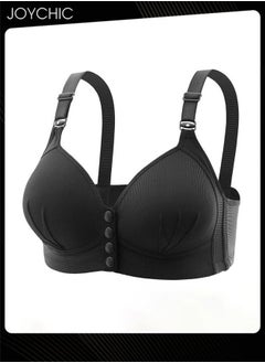 Women Soft Comfortable Push Up Bra Front Fastening Seamless Bralettes with Adjustable Straps Wireless Stretch