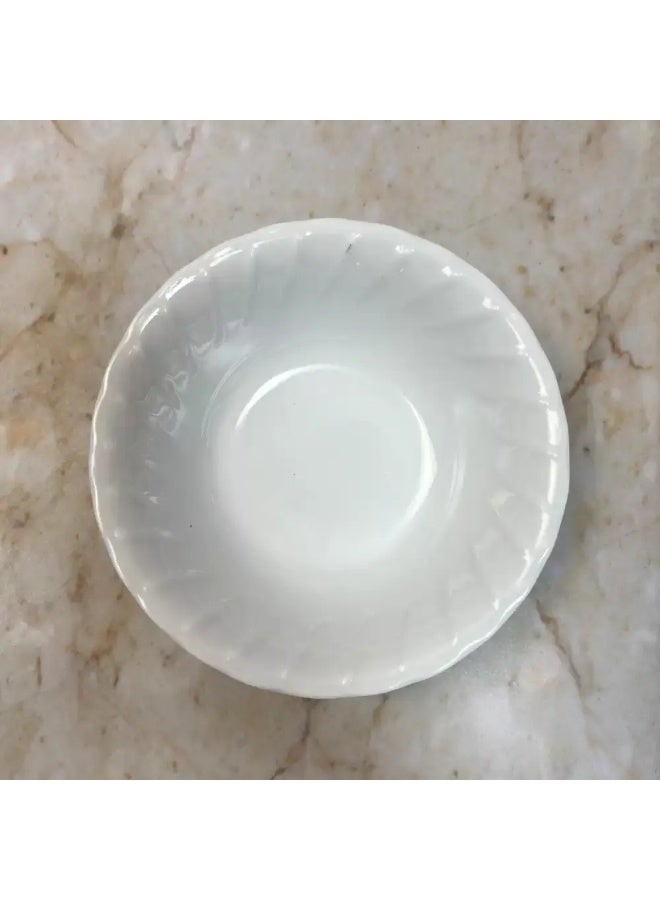 Dynasty' Dynasty Melamine Italy Designed 7 Inch Round Bowl- White - Image 2