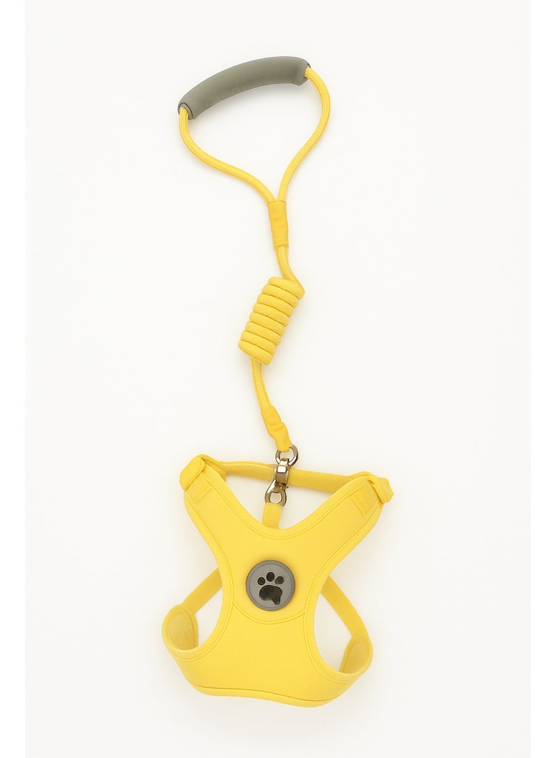 حزام مبطن ناعم للحيوانات الأليفة مع مقود مطابق، مقاس متوسط ​​للحيوانات الأليفة التي يتراوح وزنها بين 2 و 4 كيلوغرامات. - Image 4