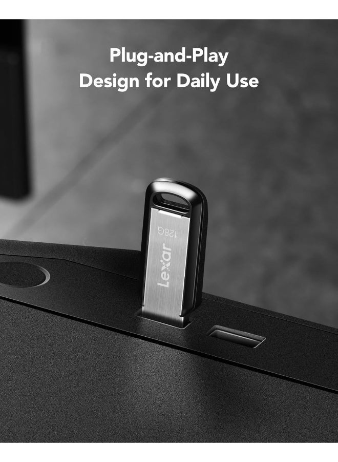 Lexar JumpDrive M400 128GB USB 3.0 Flash Drive, Up to 150MB/s Read, USB Stick for Computer, External Storage Data, Photo, Video, Memory Stick for PC, Laptop, Car, TV (LJDM400128G-BNBNG), Silver 128 GB 128 GB - Image 2