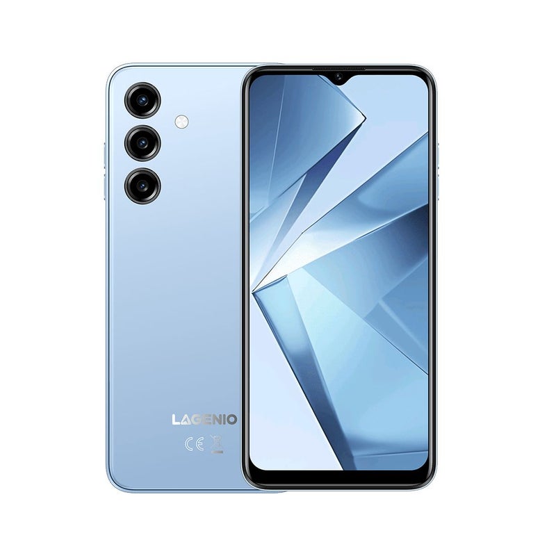لاجينيو هاتف ذكي Lagenio A10 PRO Smartphone, Unisoc SC9863A1, 6.52-inch HD+ 90Hz Display, 4GB RAM + 128GB Rom, Blue - Image 2