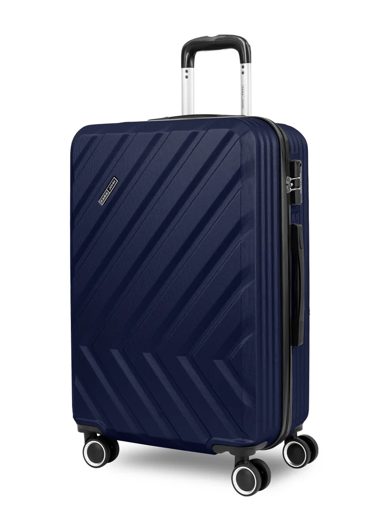 Parajohn Large 28-Inch ABS Material Lightweight Hardshell Luggage Trolley | 3.8kg Durable Hardsided Spinner Trolley Suitcase Navy Blue