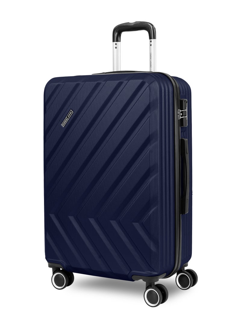 PARAJOHN Large 28-Inch ABS Material Lightweight Hardshell Luggage Trolley | 3.8kg Durable Hardsided Spinner Trolley Suitcase Navy Blue - Image 1