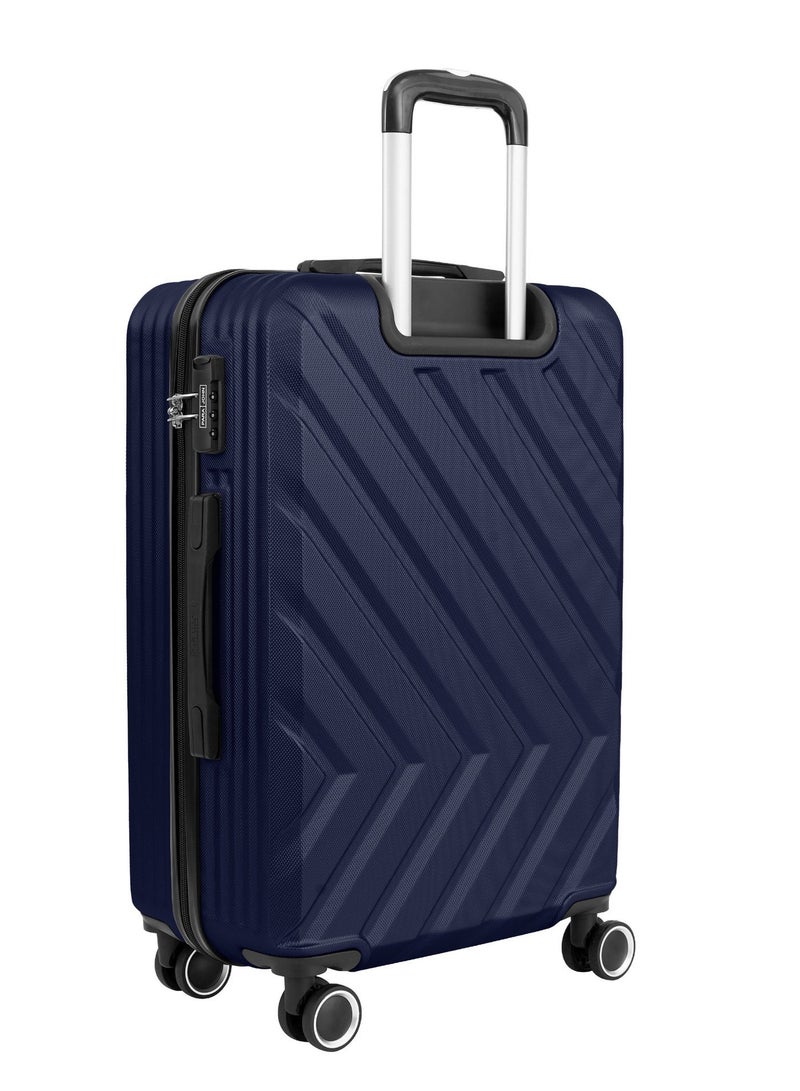 PARAJOHN Large 28-Inch ABS Material Lightweight Hardshell Luggage Trolley | 3.8kg Durable Hardsided Spinner Trolley Suitcase Navy Blue - Image 2