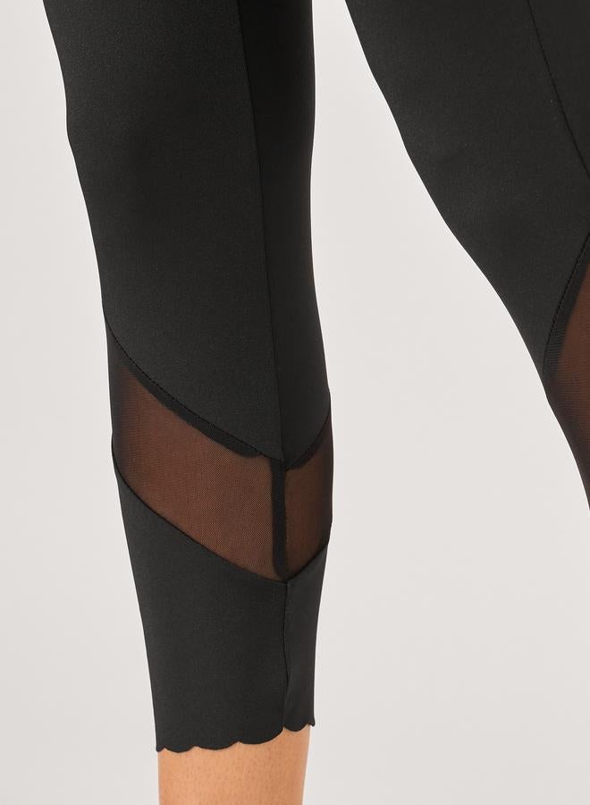 ستايلي اكتيف ليجنز أسود محبوك سادة - Image 4