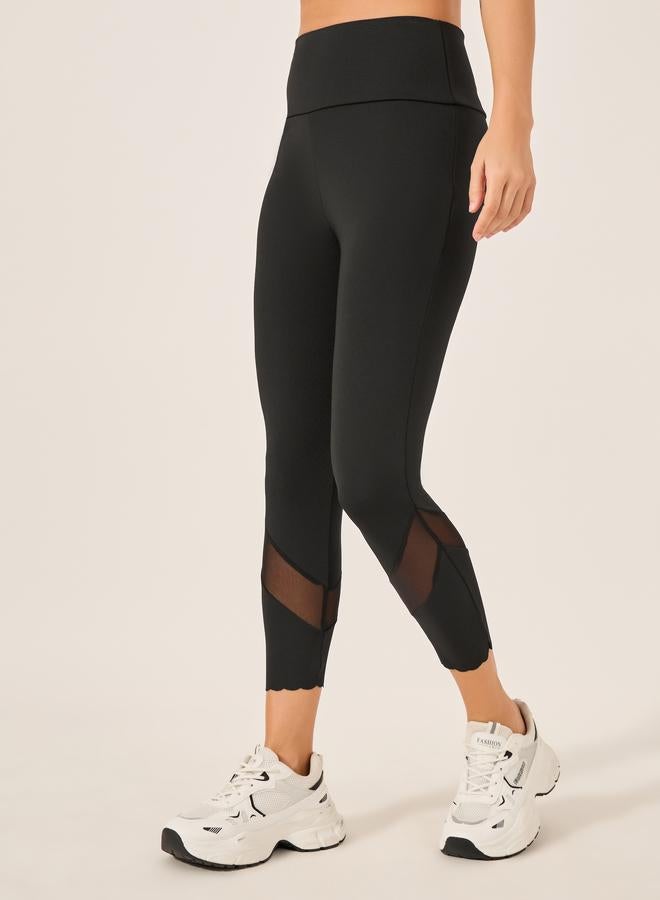 ستايلي اكتيف ليجنز أسود محبوك سادة - Image 3