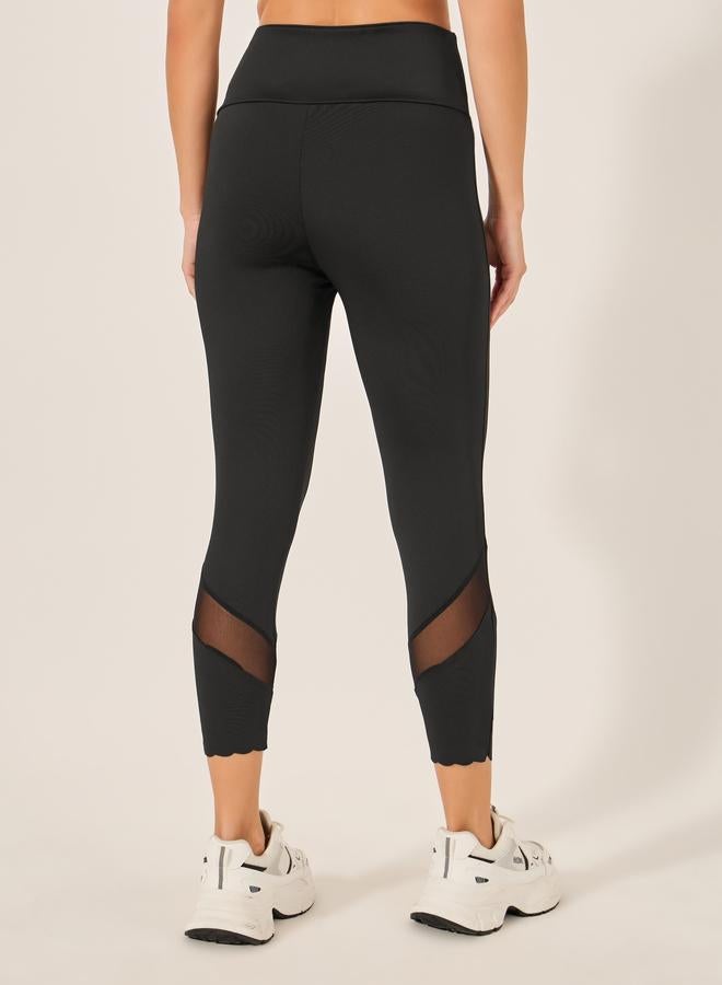 ستايلي اكتيف ليجنز أسود محبوك سادة - Image 2