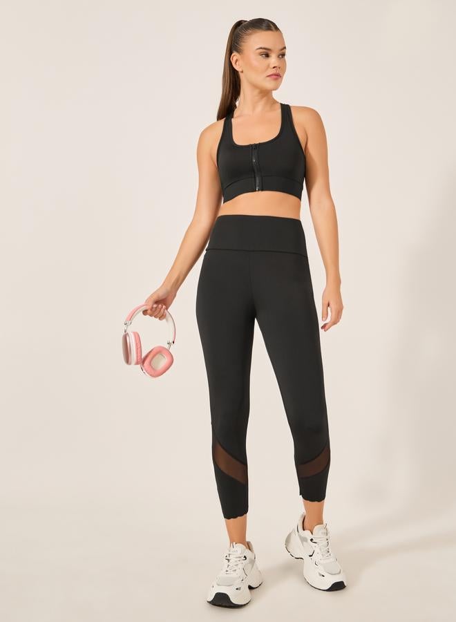 ستايلي اكتيف ليجنز أسود محبوك سادة - Image 1