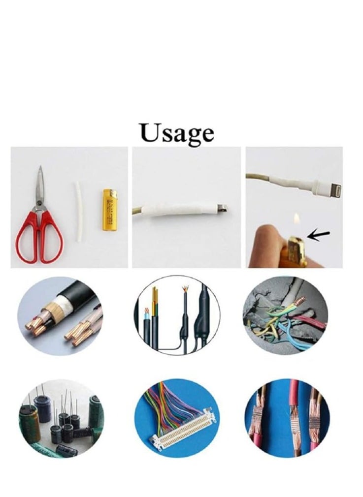 Spaceshoop Heat Shrink Tubing 2:1 Ratio Boxed Heat Shrink Tubing Set for Long-term Insulation and Safety Protection Heat Shrink Tubing 4 Colors 8 Sizes 164PCS  - Image 2