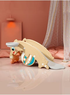JSAITOYS Frog Theme Indoor Plastic Kids Rocking Horse Toy And Slide  - Image 2