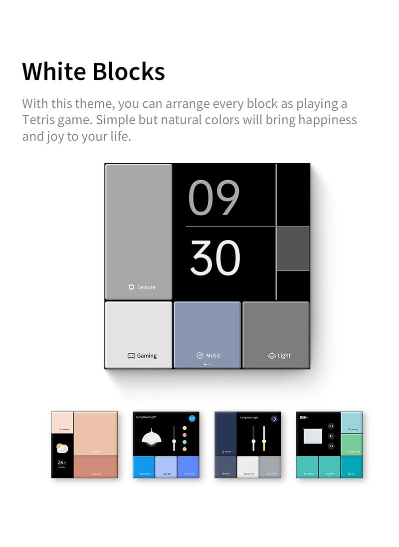 Aqara - Smart Magic Switch S1E Global Version Touch Control 4 Full LED Timer Calendar Power Statistics Scene Setting Remote Work with Homekit Aqara APP - Image 1