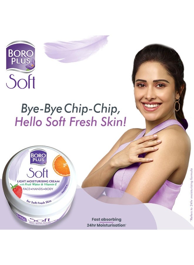 BoroPlus Soft Light Moisturising Cream|Light & Non-sticky|Provides 24 hour moisturisation | For Soft Fresh Skin 100 ml - Image 5