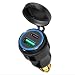 Tecreddy Motorcycle Power Adapter DIN Hella Plug to QC 30 USB Type C Charger Compatible with BMW Triumph Tiger Ducati Motorcycle - Image 2
