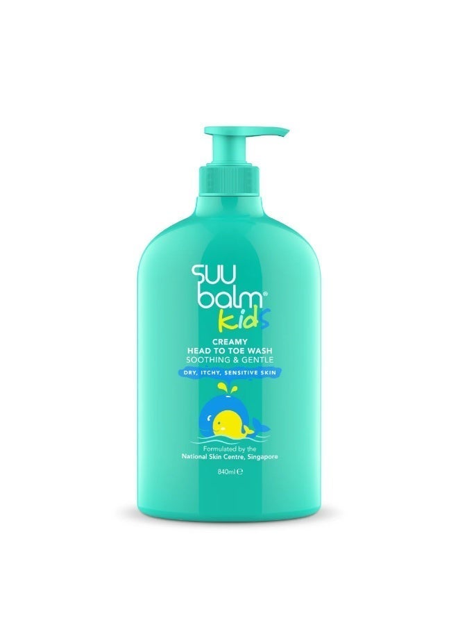 Suu Balm Kids Head-to-Toe Creamy Bath Wash - Image 1