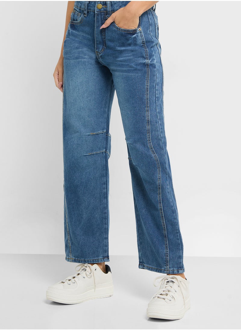 Ginger - High Rise Barrel Jeans - Image 1