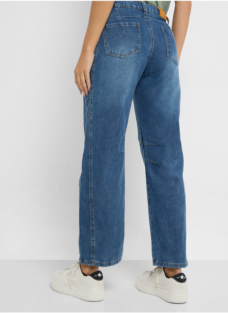 Ginger - High Rise Barrel Jeans - Image 1